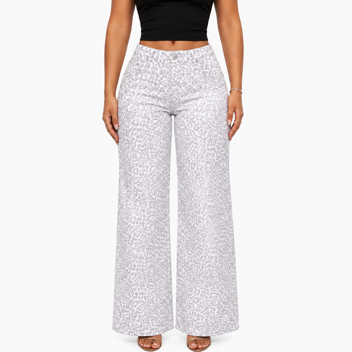 BootyRise™ BBL Mid-Low Rise Stretch Wide-Leg Jeans