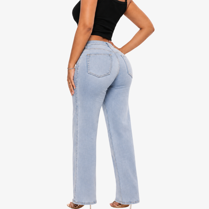 BootyRise™ BBL Mid-Low Rise Stretch Wide-Leg Jeans