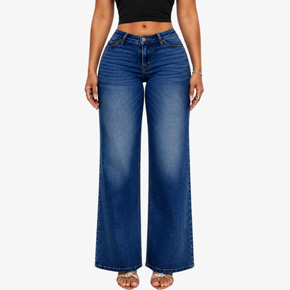 BootyRise™ BBL Mid-Low Rise Stretch Wide-Leg Jeans