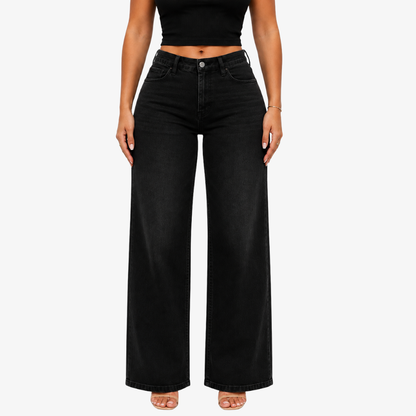 BootyRise™ BBL Mid-Low Rise Stretch Wide-Leg Jeans